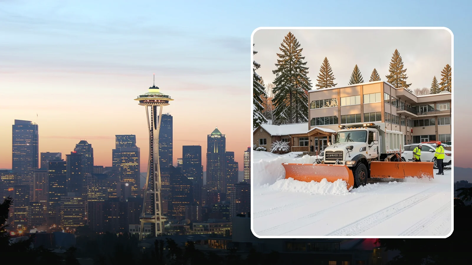 Restaurant Snow Plowing in Seattle, King County, WA - We plow restaurant lots and entrances before service so diners and delivery drivers reach your doors safely.