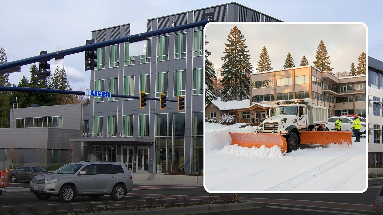 Restaurant Snow Plowing in Shoreline, King County, WA - We plow restaurant lots and entrances before service so diners and delivery drivers reach your doors safely.