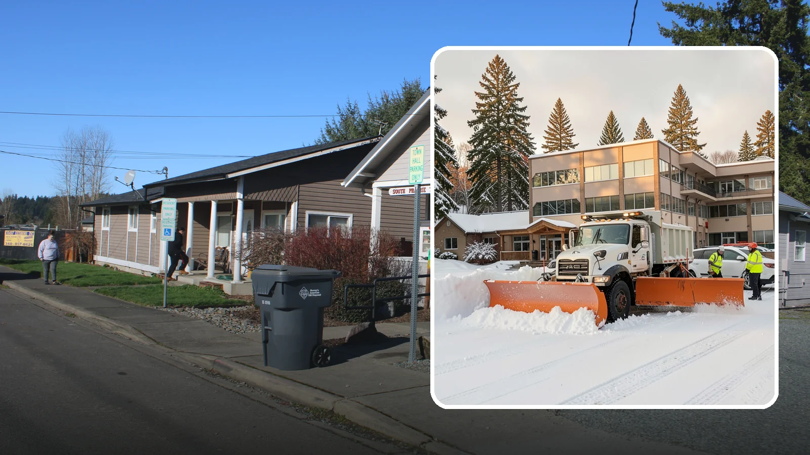 Restaurant Snow Plowing in South Prairie, Pierce County, WA - We plow restaurant lots and entrances before service so diners and delivery drivers reach your doors safely.