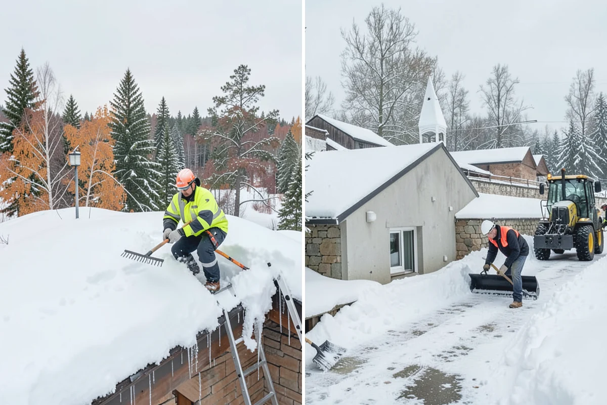 Restaurant Snow Plowing in South Prairie, Pierce County, WA - Confirm service hours and set a pre-open clearing deadline
