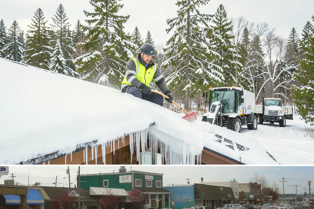Restaurant Snow Plowing in Stanwood, Snohomish County, WA - Set up service before the winter dining season so a storm never keeps diners away.
