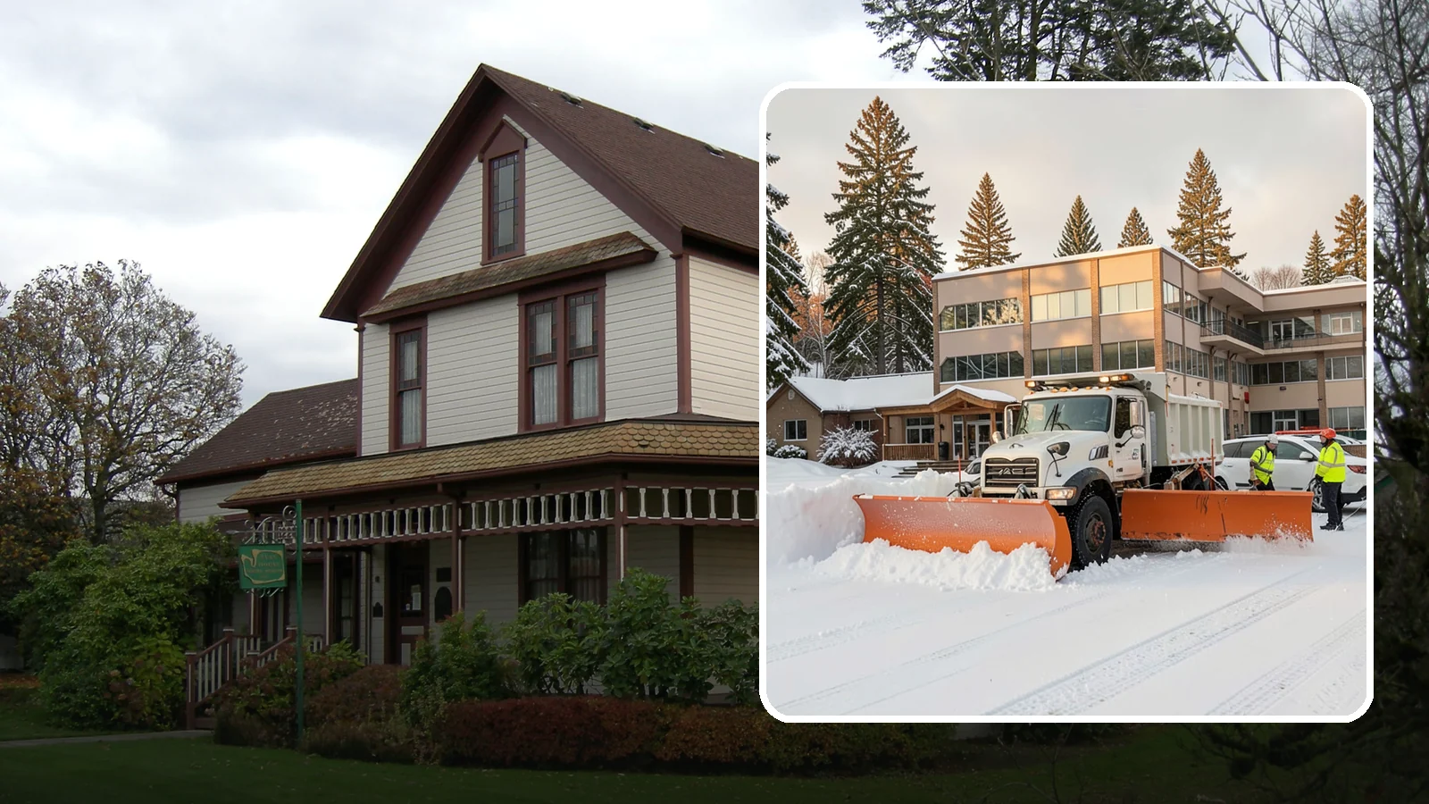 Restaurant Snow Plowing in Sumner, Pierce County, WA - We plow restaurant lots and entrances before service so diners and delivery drivers reach your doors safely.