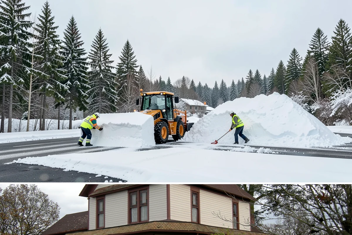 Restaurant Snow Plowing in Sumner, Pierce County, WA - Set up service before the winter dining season so a storm never keeps diners away.