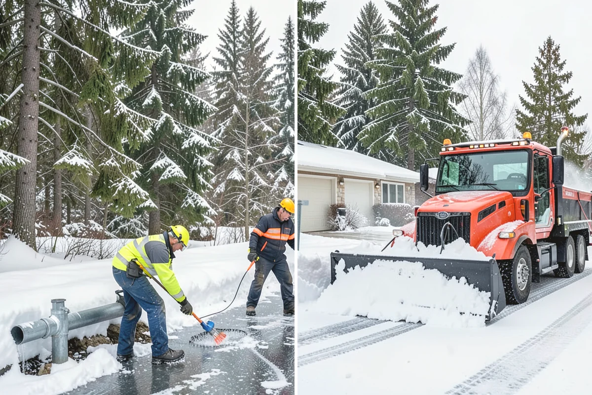Restaurant Snow Plowing in Tukwila, King County, WA - Confirm service hours and set a pre-open clearing deadline