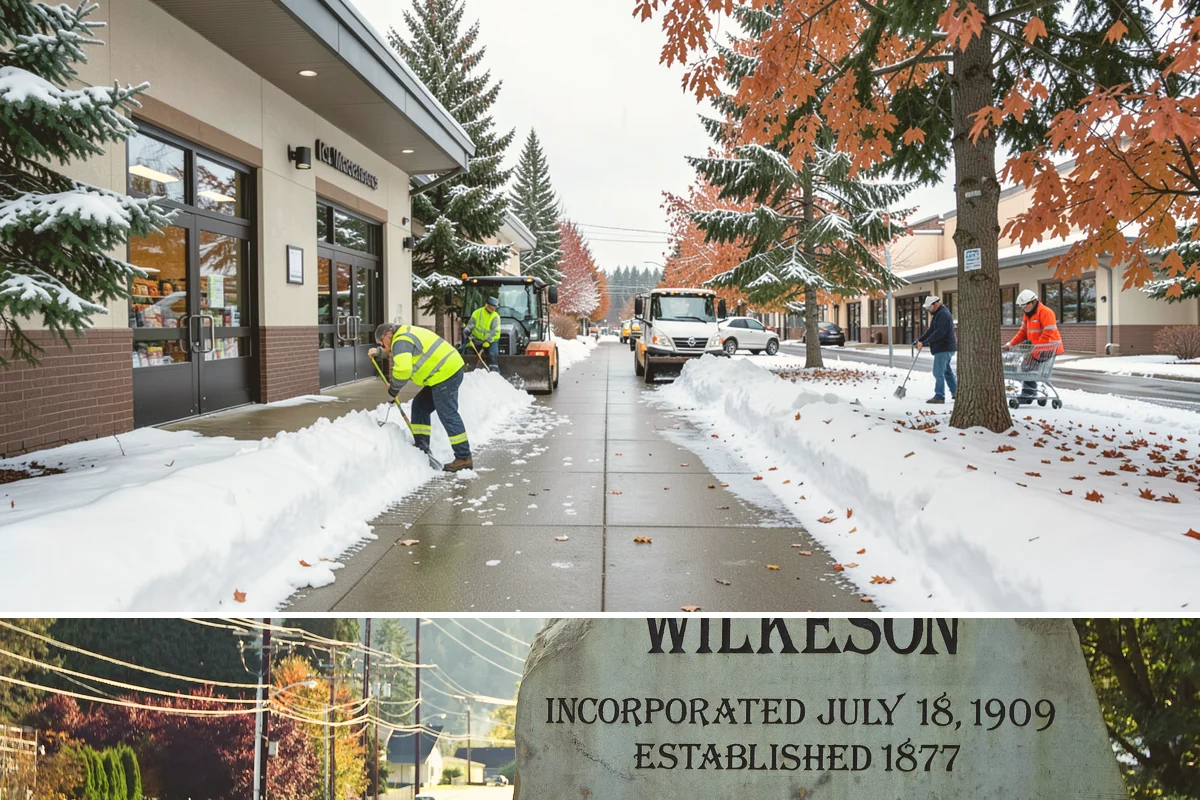 Restaurant Snow Plowing in Wilkeson, Pierce County, WA - Set up service before the winter dining season so a storm never keeps diners away.
