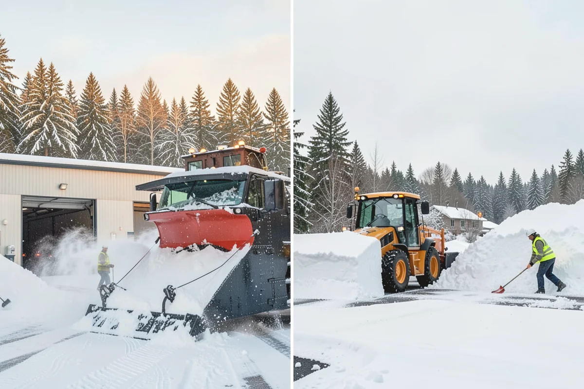 Restaurant Snow Plowing in Yarrow Point, King County, WA - Confirm service hours and set a pre-open clearing deadline