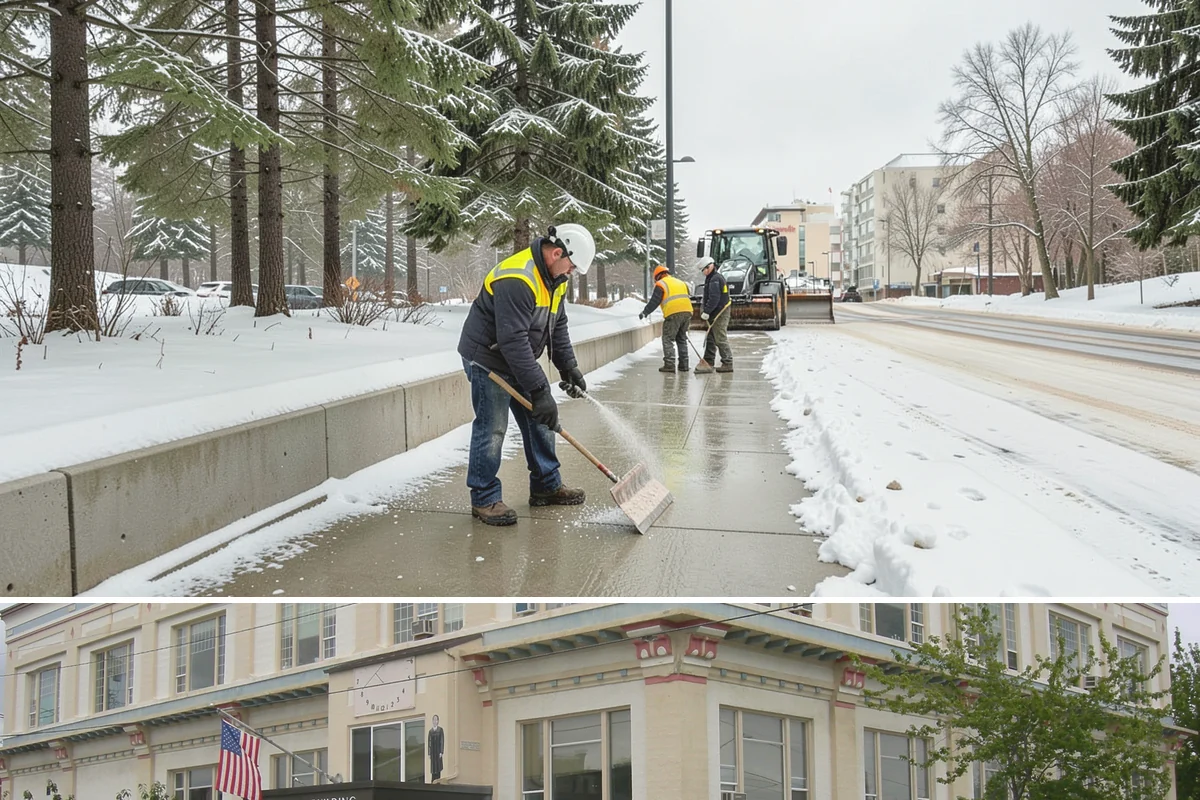 Restaurant Snow Removal in Anacortes, Skagit County, WA - Restaurants need attentive service during December and January evenings when cold nights ice over front walks right at dinner...