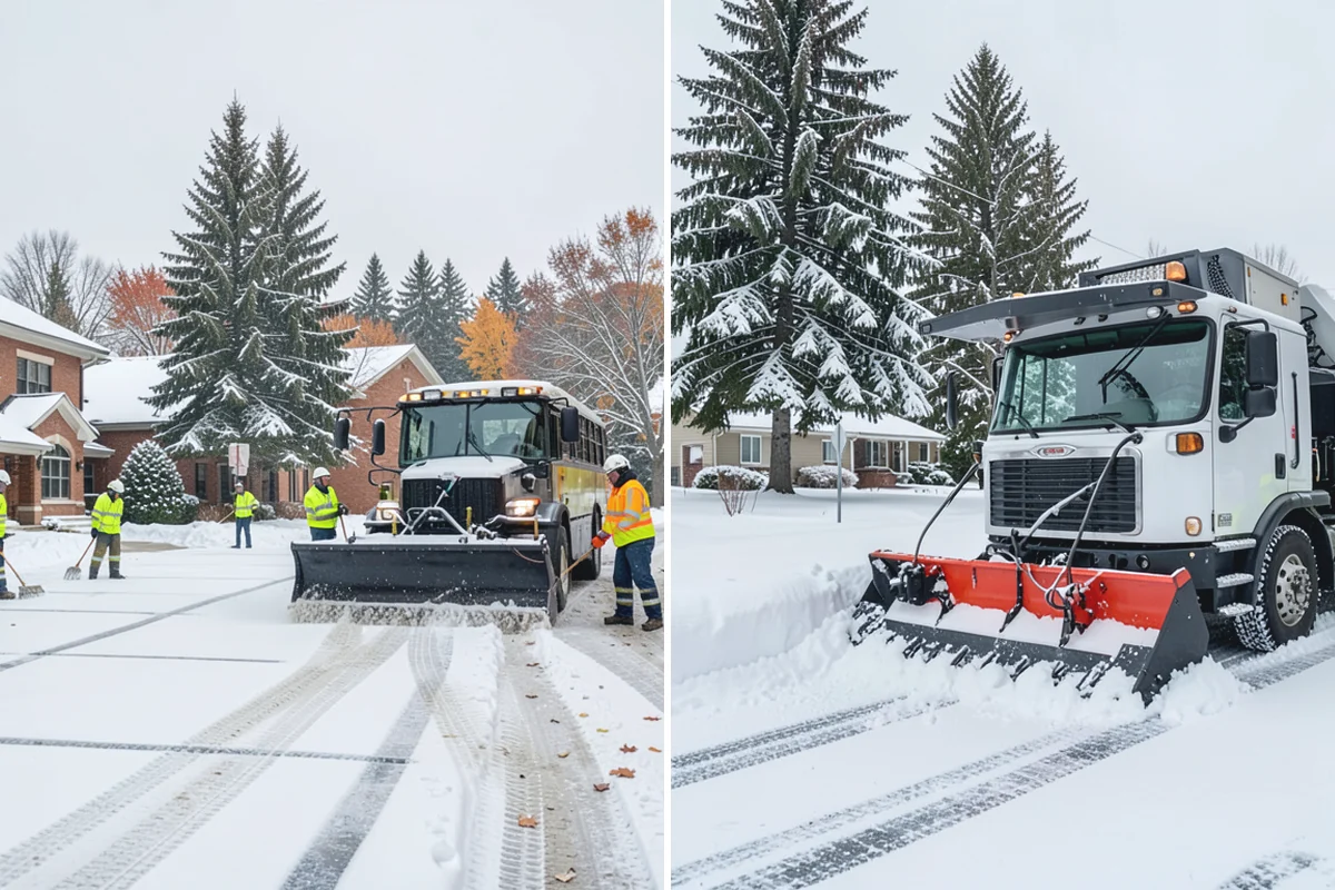 Restaurant Snow Removal in Auburn, King County, WA - Identify guest entrances, patio areas, and delivery access