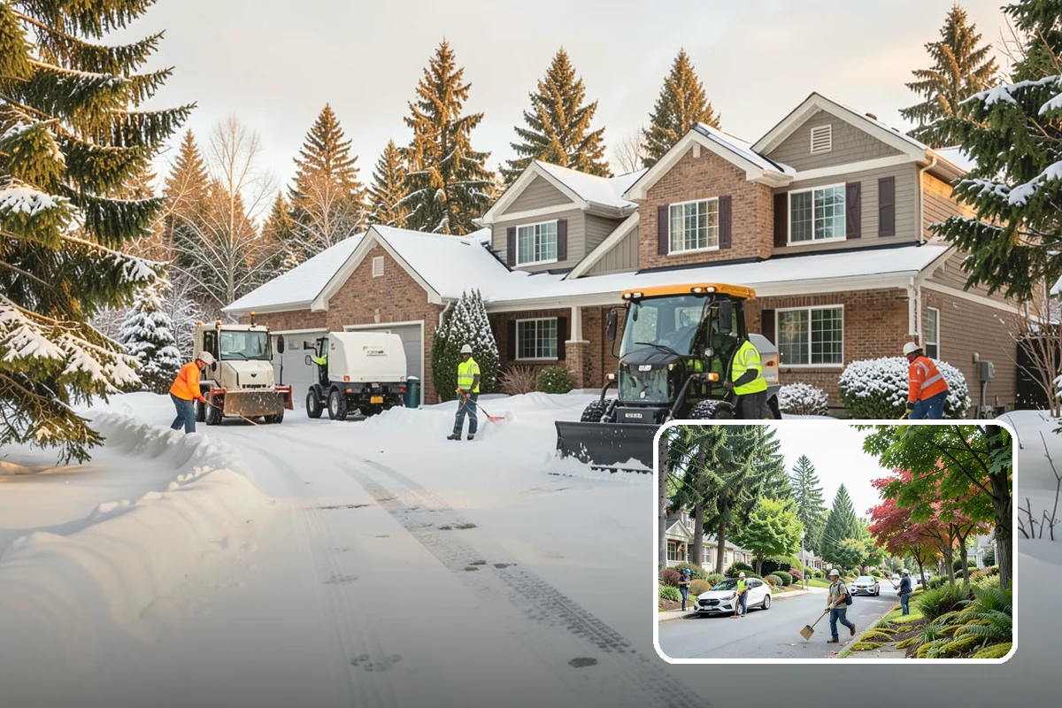 Restaurant Snow Removal in Beaux Arts Village, King County, WA - Clear entrances that keep diners walking in