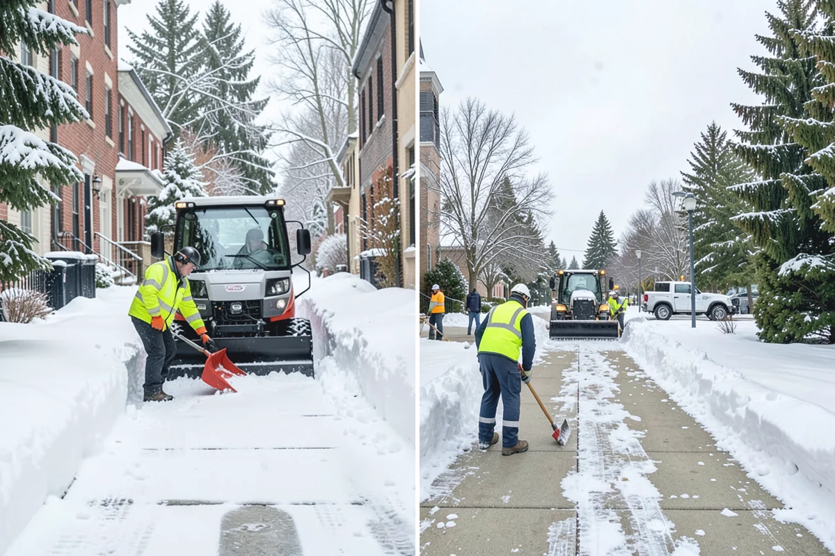 Restaurant Snow Removal in Beaux Arts Village, King County, WA - Identify guest entrances, patio areas, and delivery access