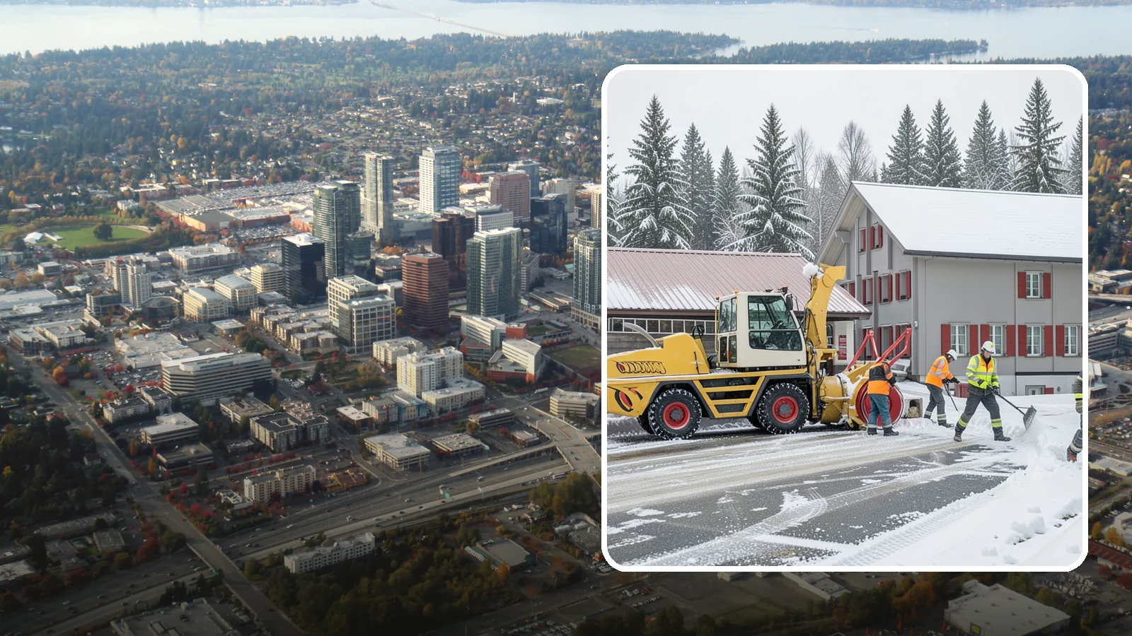 Restaurant Snow Removal in Bellevue, King County, WA - Keep diners and delivery drivers moving safely by clearing your restaurant's lot, entrance, and patio during winter weather.