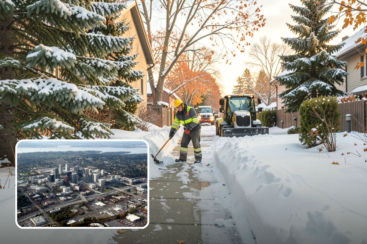 Restaurant Snow Removal in Bellevue, King County, WA - Clear entrances that keep diners walking in