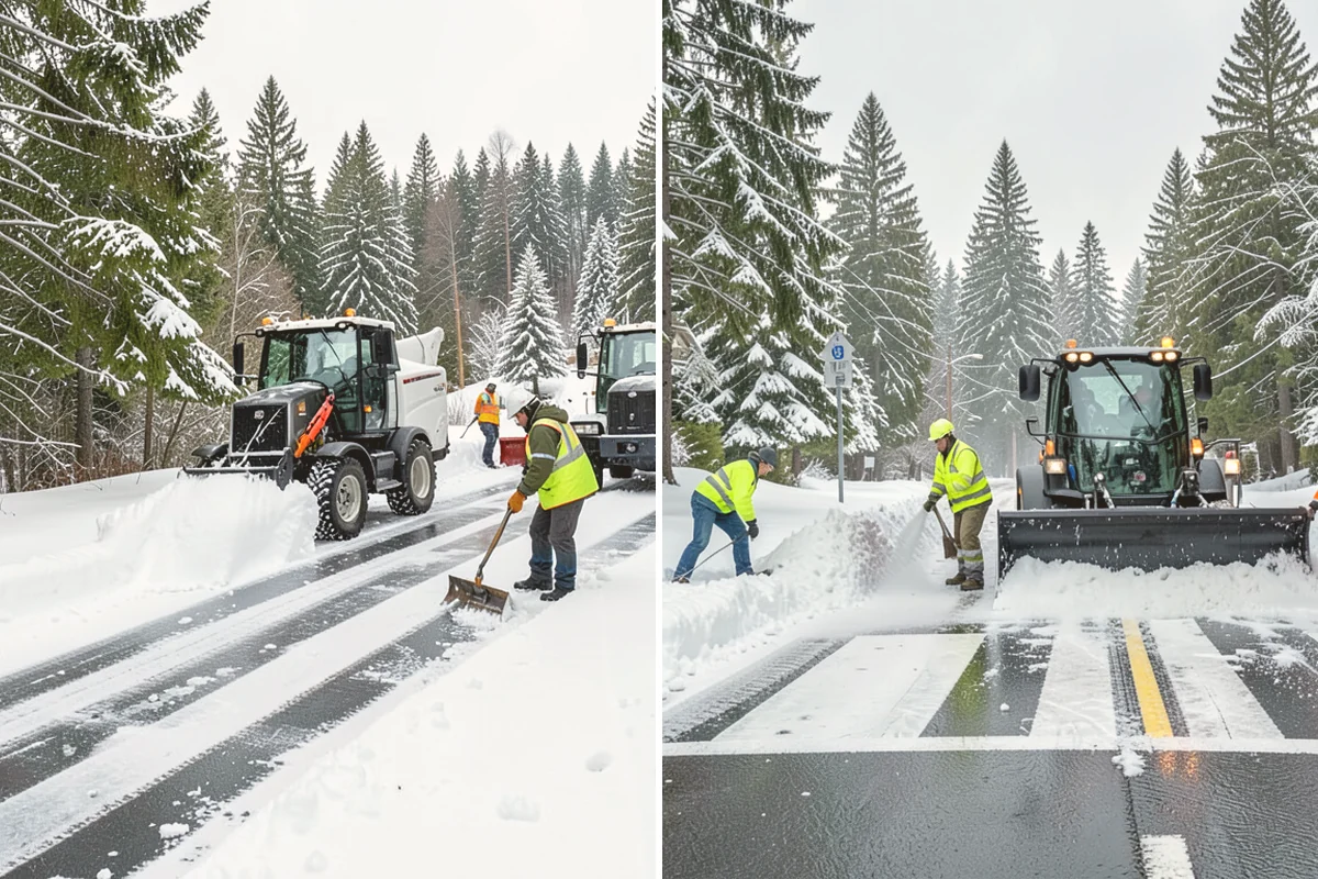 Restaurant Snow Removal in Bellevue, King County, WA - Identify guest entrances, patio areas, and delivery access