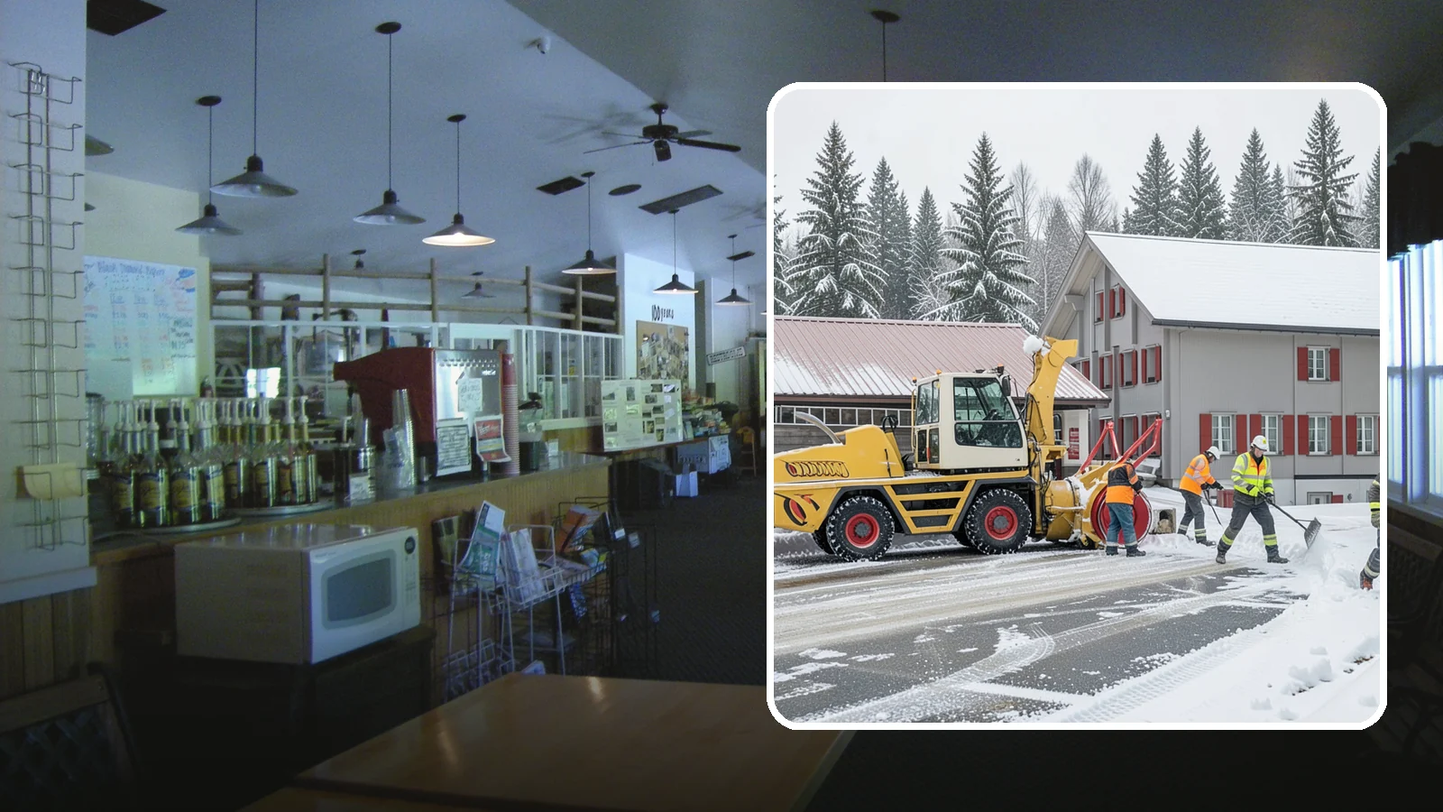 Restaurant Snow Removal in Black Diamond, King County, WA - Keep diners and delivery drivers moving safely by clearing your restaurant's lot, entrance, and patio during winter weather.