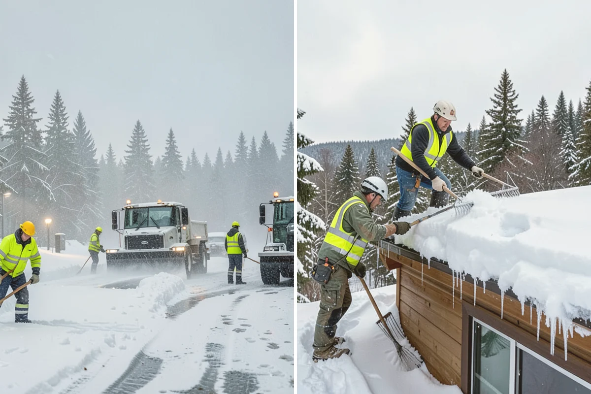 Restaurant Snow Removal in Bothell, King County, WA - Identify guest entrances, patio areas, and delivery access