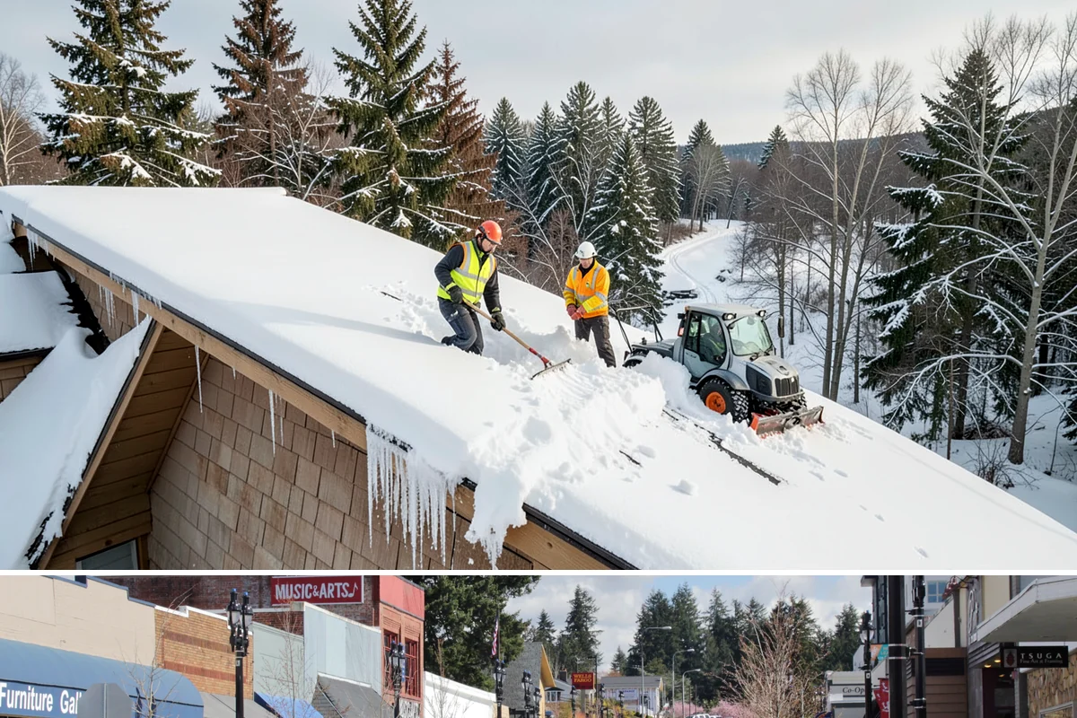 Restaurant Snow Removal in Bothell, King County, WA - Restaurants need attentive service during December and January evenings when cold nights ice over front walks right at dinner...