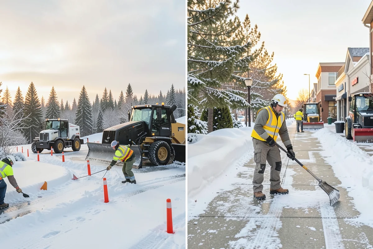 Restaurant Snow Removal in Buckley, Pierce County, WA - Identify guest entrances, patio areas, and delivery access