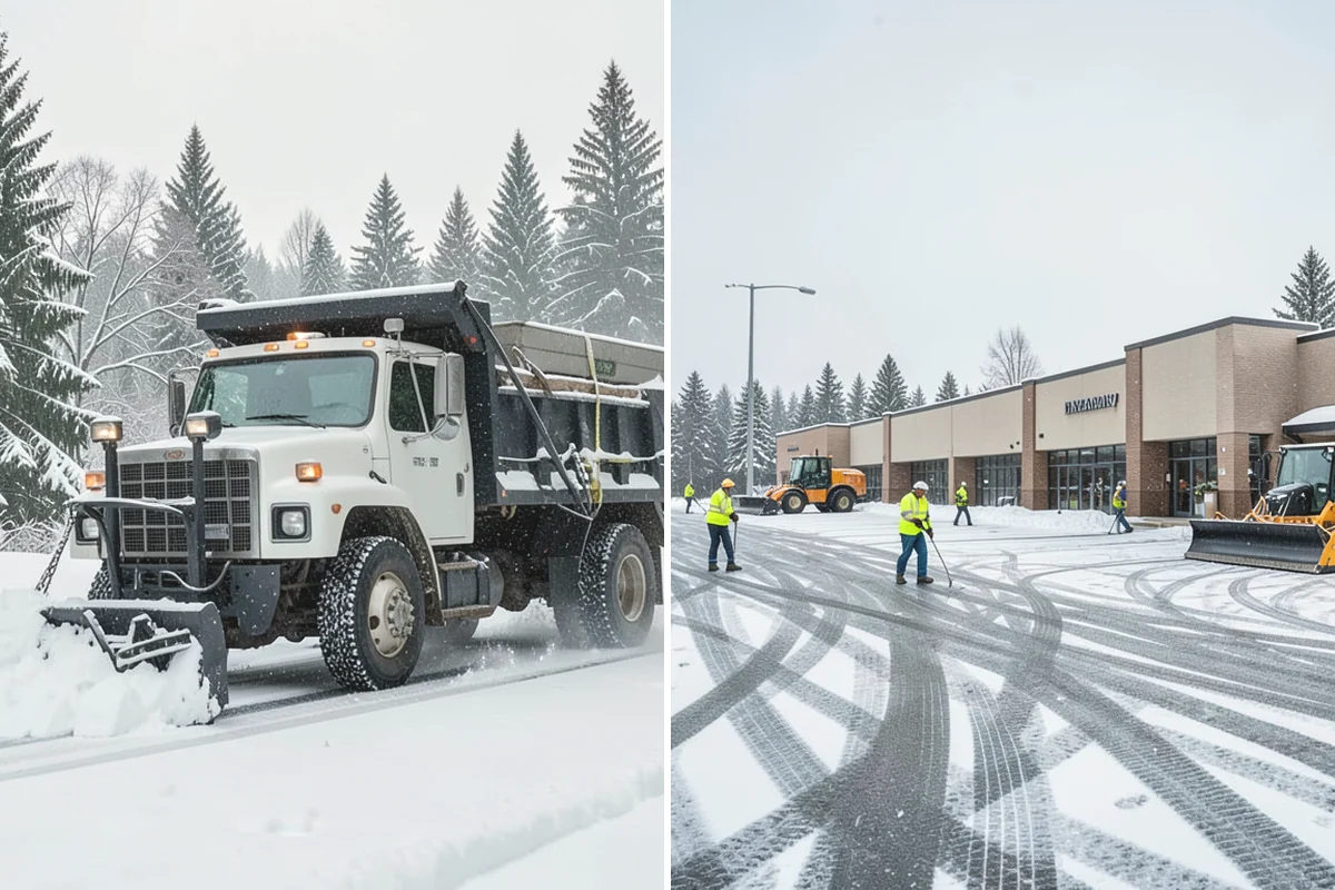 Restaurant Snow Removal in Burien, King County, WA - Identify guest entrances, patio areas, and delivery access