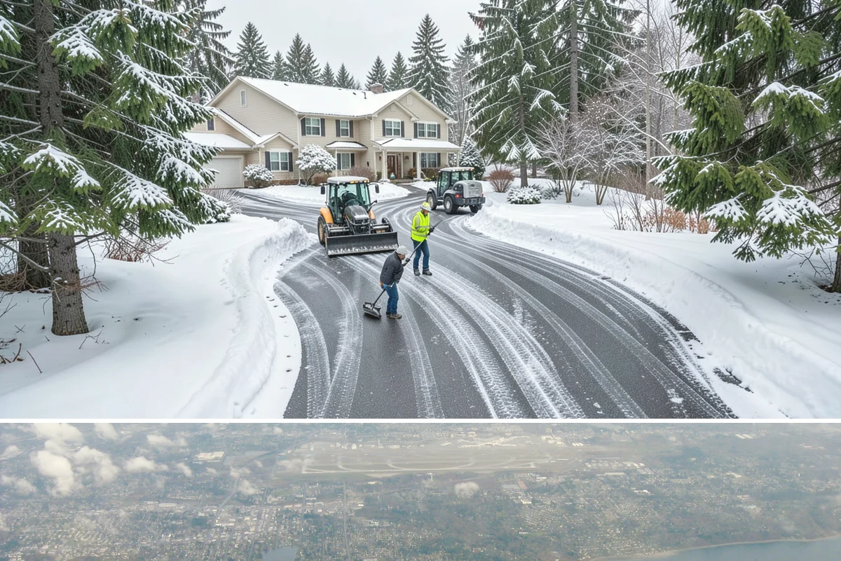 Restaurant Snow Removal in Burien, King County, WA - Restaurants need attentive service during December and January evenings when cold nights ice over front walks right at dinner...