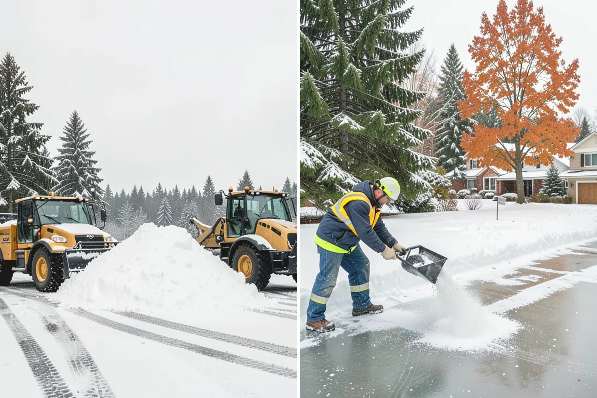 Restaurant Snow Removal in Burlington, Skagit County, WA - Identify guest entrances, patio areas, and delivery access