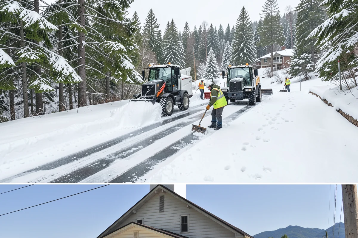 Restaurant Snow Removal in Concrete, Skagit County, WA - Restaurants need attentive service during December and January evenings when cold nights ice over front walks right at dinner...