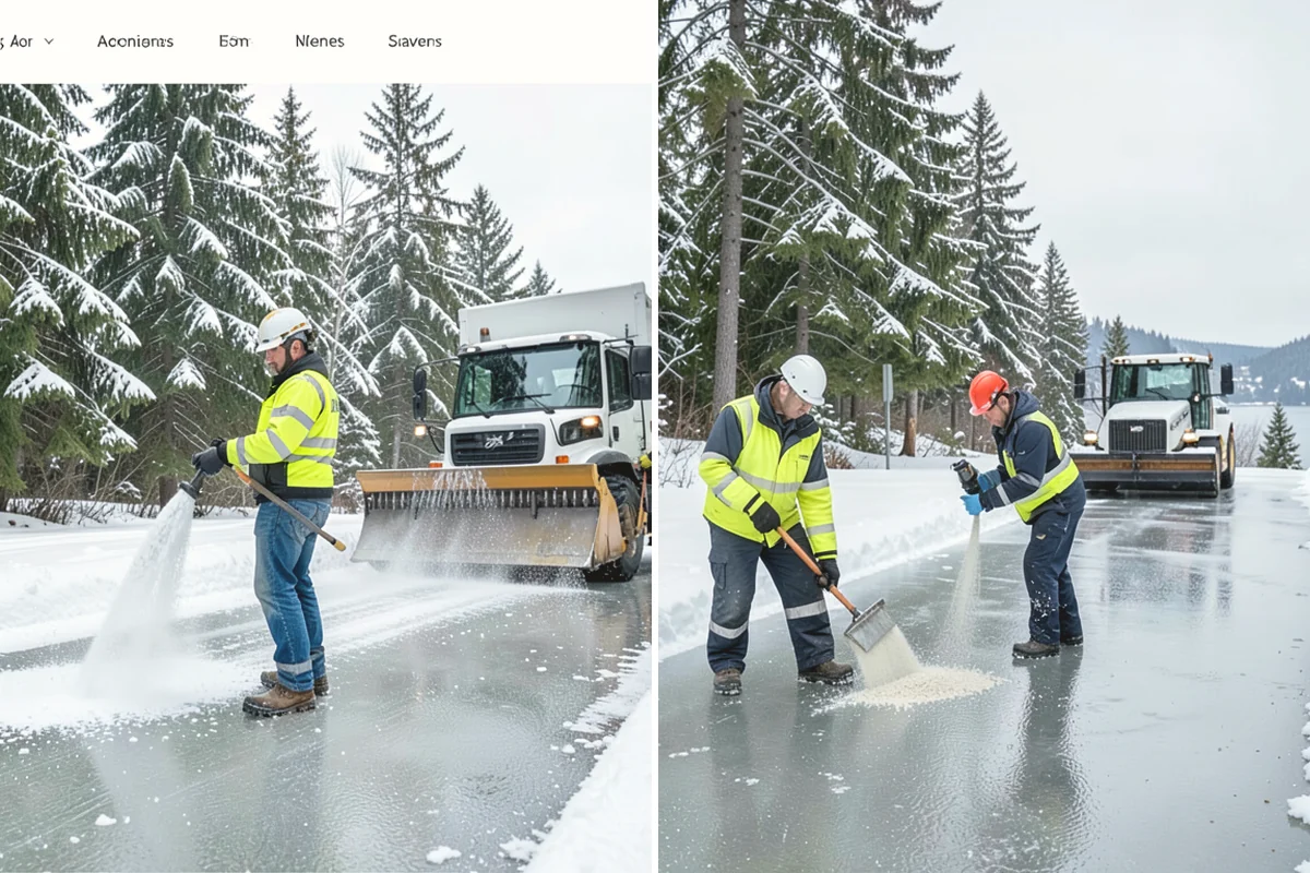 Restaurant Snow Removal in Covington, King County, WA - Identify guest entrances, patio areas, and delivery access