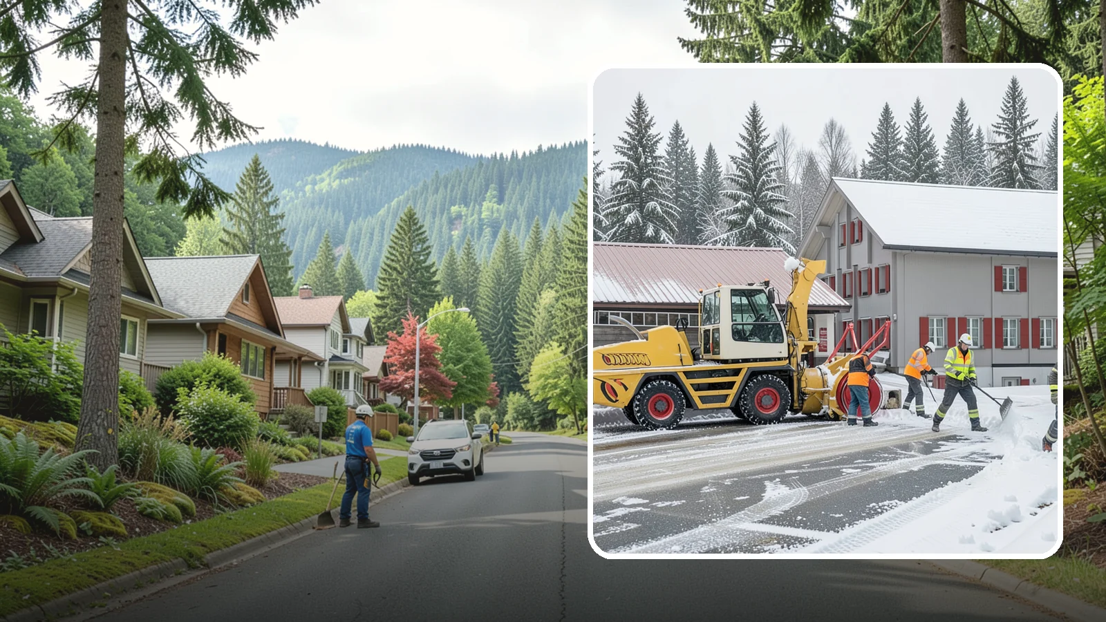 Restaurant Snow Removal in Darrington, Snohomish County, WA - Keep diners and delivery drivers moving safely by clearing your restaurant's lot, entrance, and patio during winter weather.