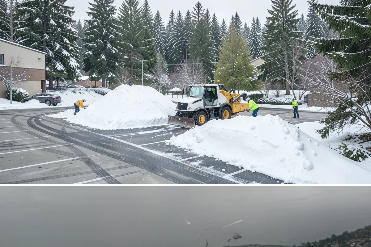 Restaurant Snow Removal in Des Moines, King County, WA - Restaurants need attentive service during December and January evenings when cold nights ice over front walks right at dinner...