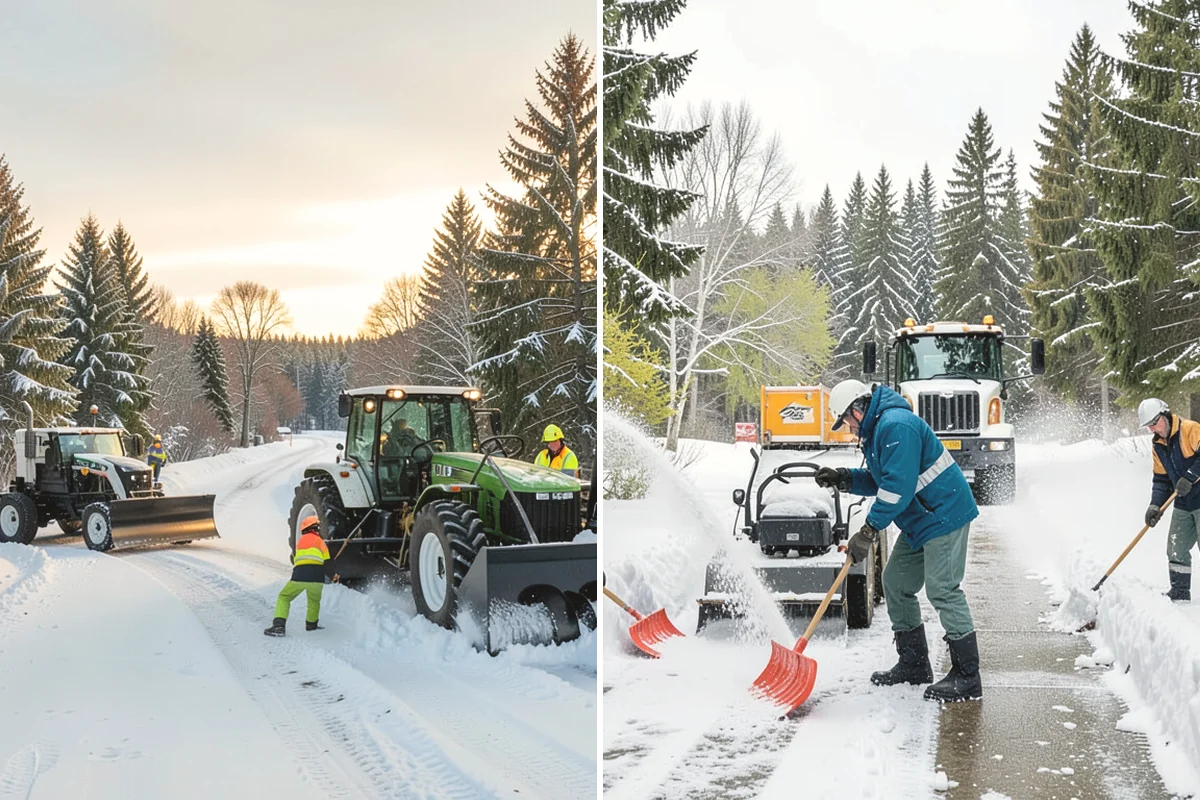 Restaurant Snow Removal in Edgewood, Pierce County, WA - Identify guest entrances, patio areas, and delivery access