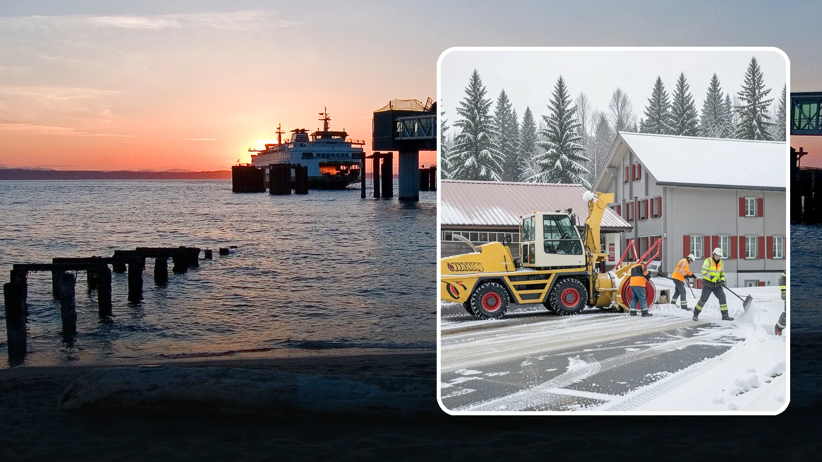 Restaurant Snow Removal in Edmonds, Snohomish County, WA - Keep diners and delivery drivers moving safely by clearing your restaurant's lot, entrance, and patio during winter weather.