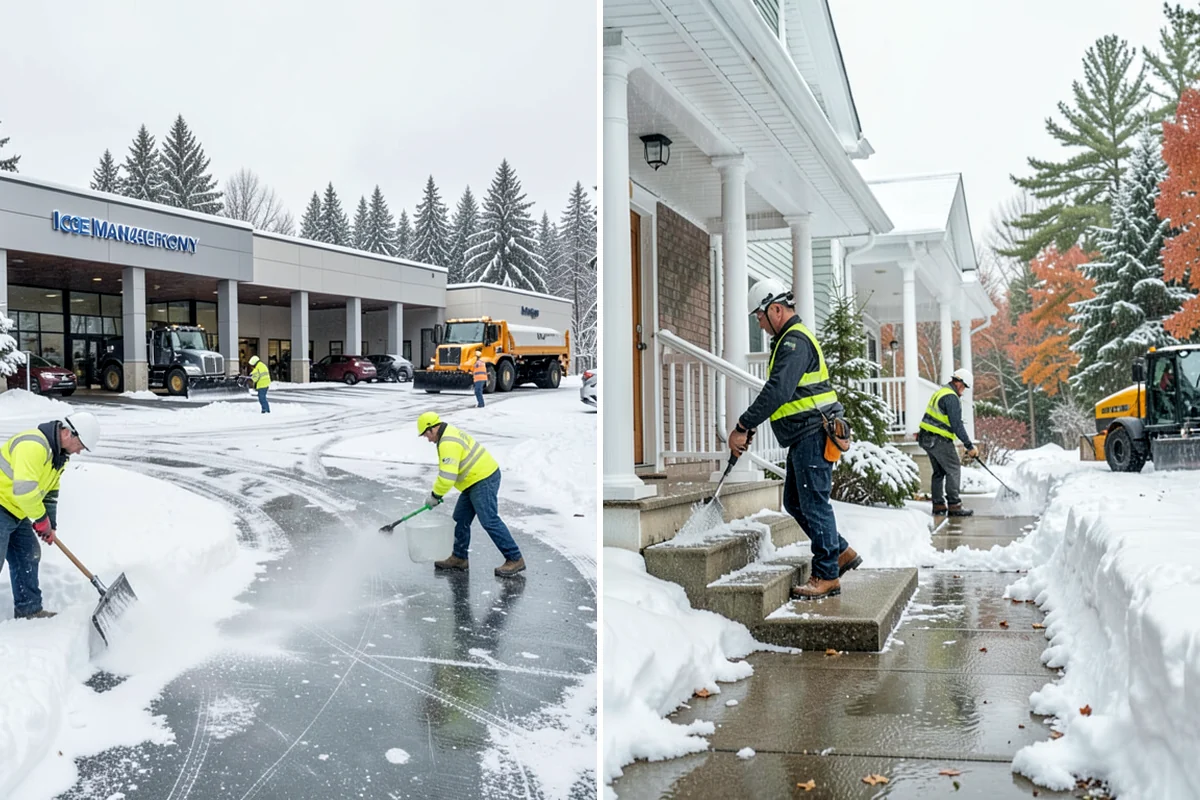 Restaurant Snow Removal in Enumclaw, King County, WA - Identify guest entrances, patio areas, and delivery access