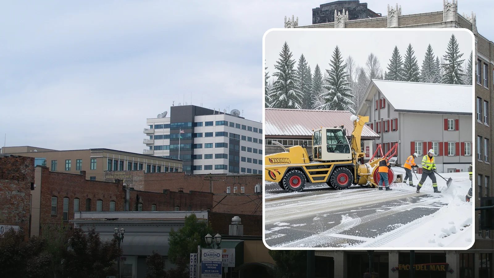 Restaurant Snow Removal in Everett, Snohomish County, WA - Keep diners and delivery drivers moving safely by clearing your restaurant's lot, entrance, and patio during winter weather.