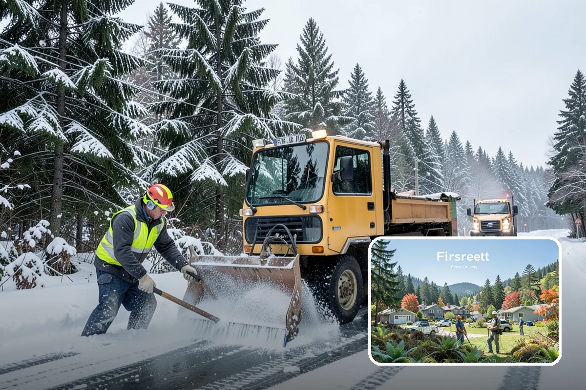 Restaurant Snow Removal in Fircrest, Pierce County, WA - Clear entrances that keep diners walking in