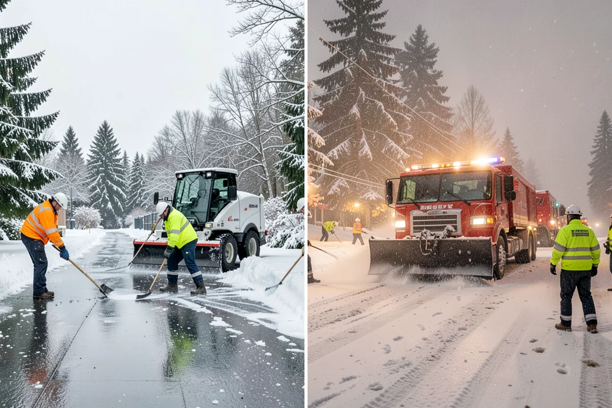 Restaurant Snow Removal in Hunts Point, King County, WA - Identify guest entrances, patio areas, and delivery access
