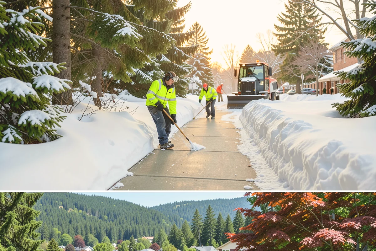 Restaurant Snow Removal in Index, Snohomish County, WA - Restaurants need attentive service during December and January evenings when cold nights ice over front walks right at dinner...