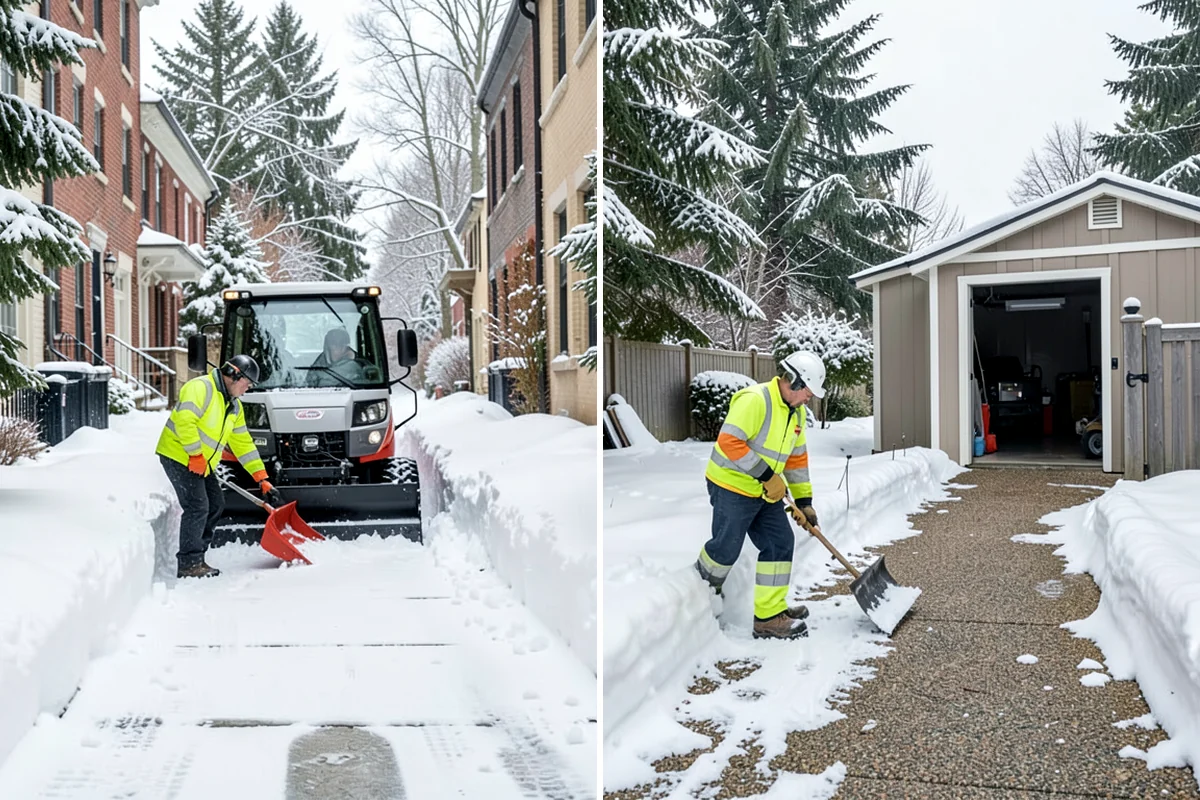 Restaurant Snow Removal in Kenmore, King County, WA - Identify guest entrances, patio areas, and delivery access