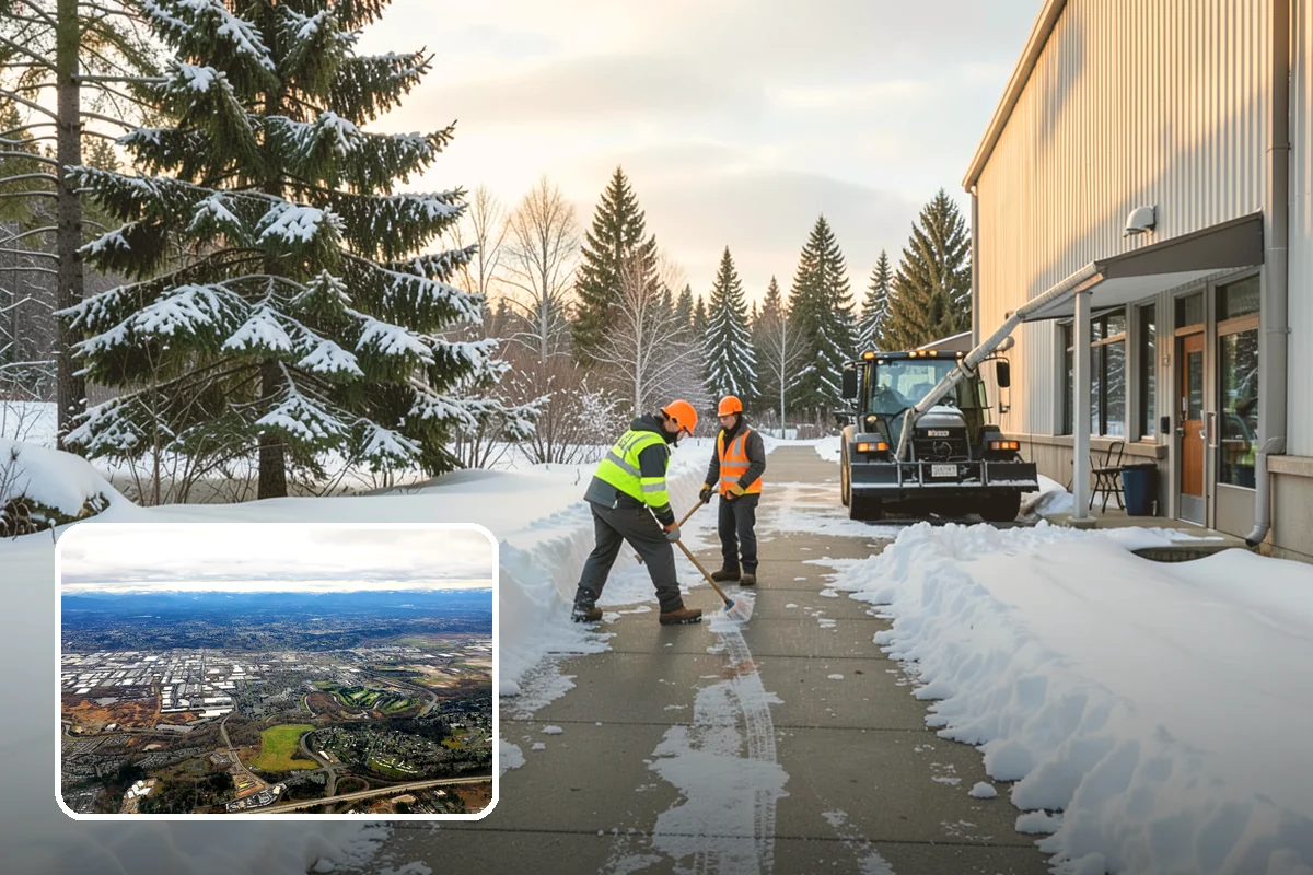 Restaurant Snow Removal in Kent, King County, WA - Clear entrances that keep diners walking in