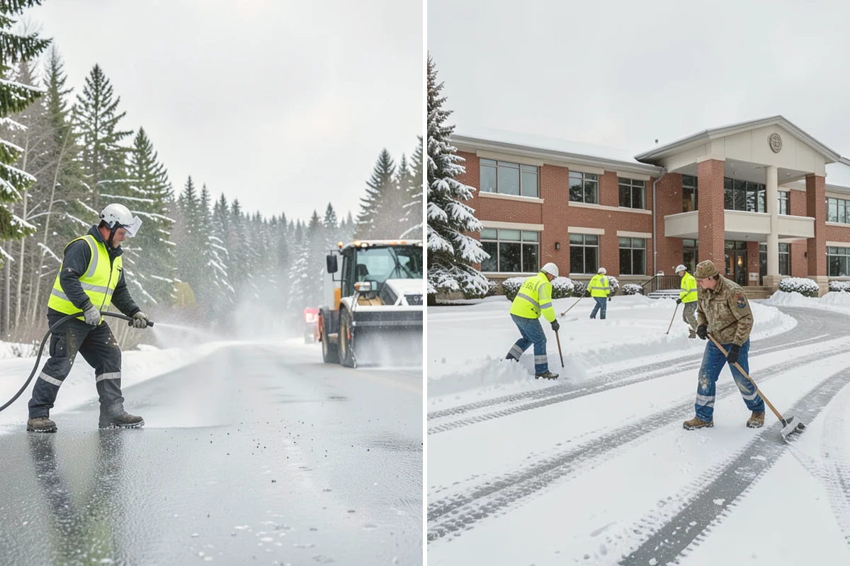 Restaurant Snow Removal in Kent, King County, WA - Identify guest entrances, patio areas, and delivery access