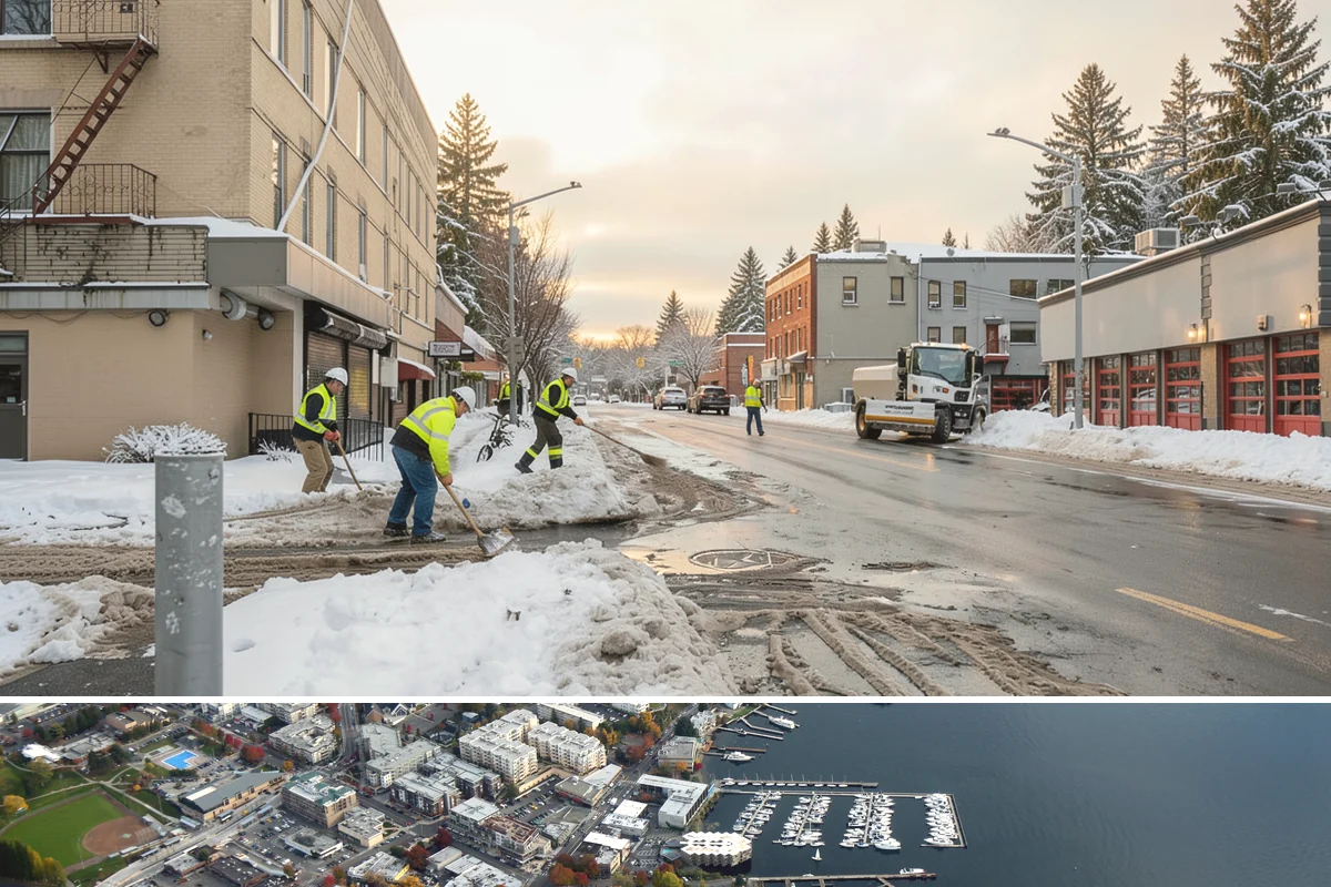 Restaurant Snow Removal in Kirkland, King County, WA - Restaurants need attentive service during December and January evenings when cold nights ice over front walks right at dinner...
