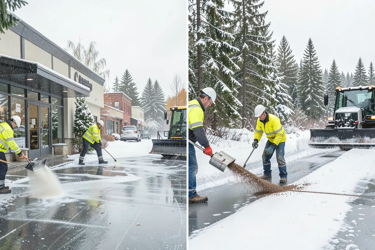 Restaurant Snow Removal in La Conner, Skagit County, WA - Identify guest entrances, patio areas, and delivery access