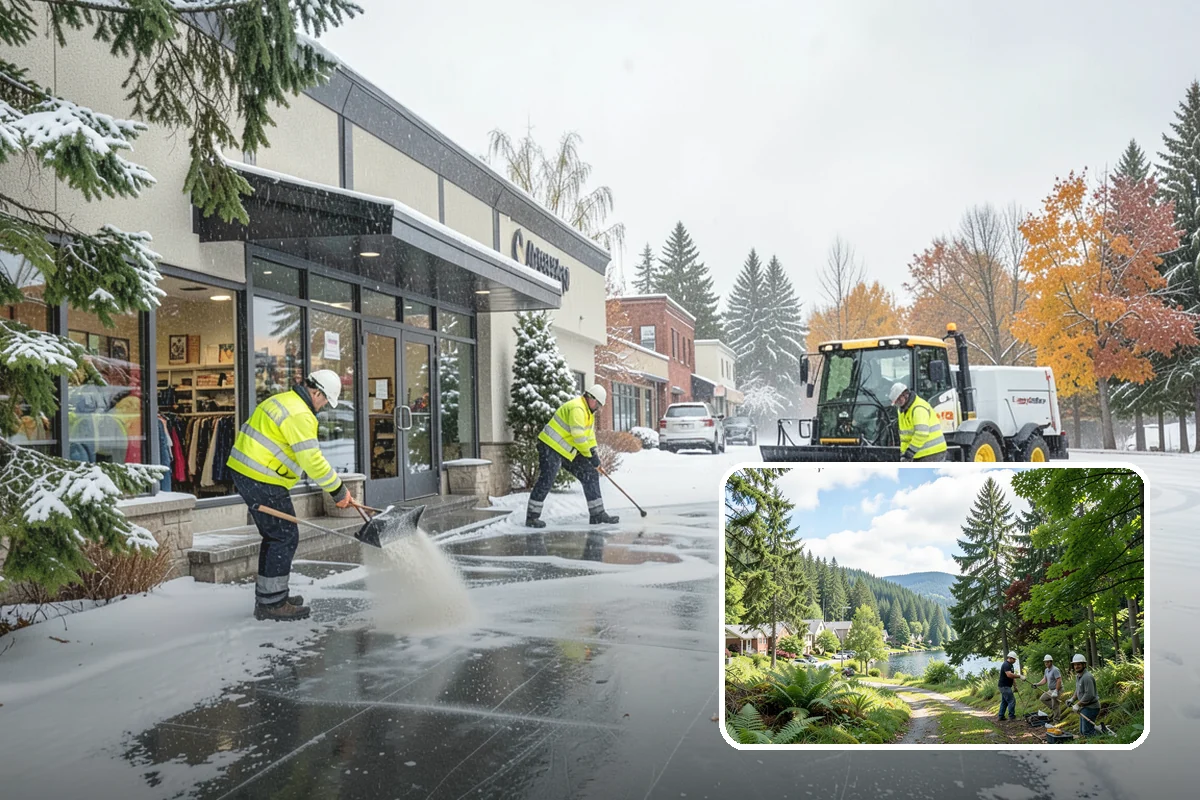 Restaurant Snow Removal in Lake Forest Park, King County, WA - Clear entrances that keep diners walking in
