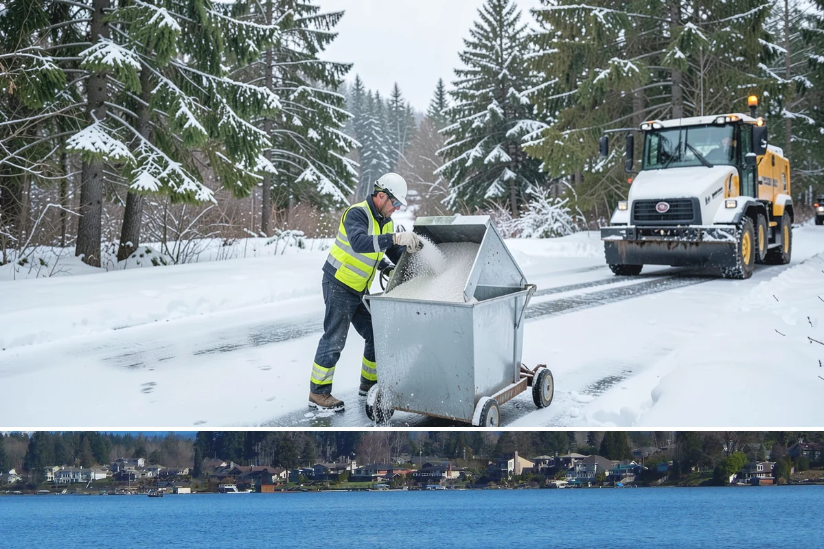 Restaurant Snow Removal in Lake Stevens, Snohomish County, WA - Restaurants need attentive service during December and January evenings when cold nights ice over front walks right at dinner...