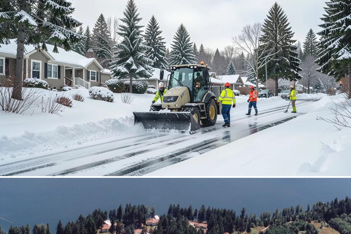 Restaurant Snow Removal in Lakewood, Pierce County, WA - Restaurants need attentive service during December and January evenings when cold nights ice over front walks right at dinner...