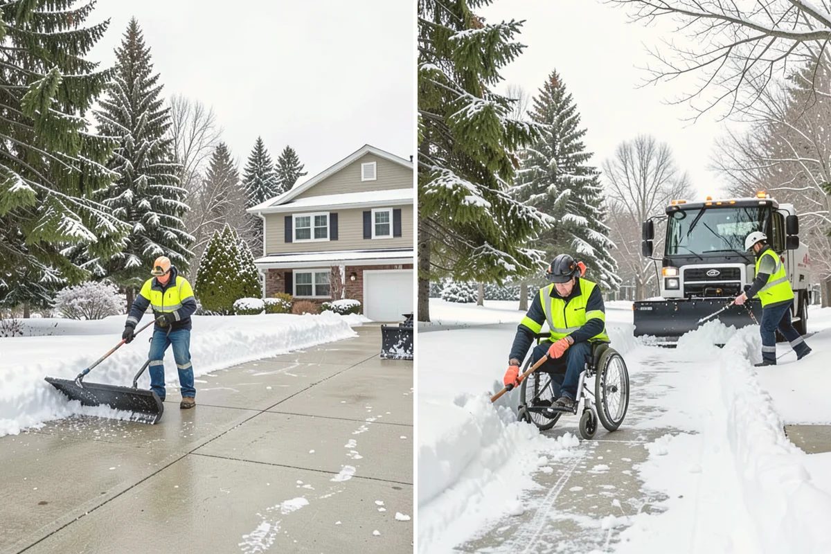 Restaurant Snow Removal in Langley, Island County, WA - Identify guest entrances, patio areas, and delivery access