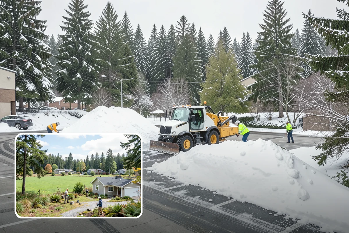Restaurant Snow Removal in Lyman, Skagit County, WA - Clear entrances that keep diners walking in