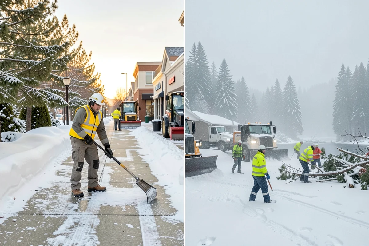 Restaurant Snow Removal in Lyman, Skagit County, WA - Identify guest entrances, patio areas, and delivery access