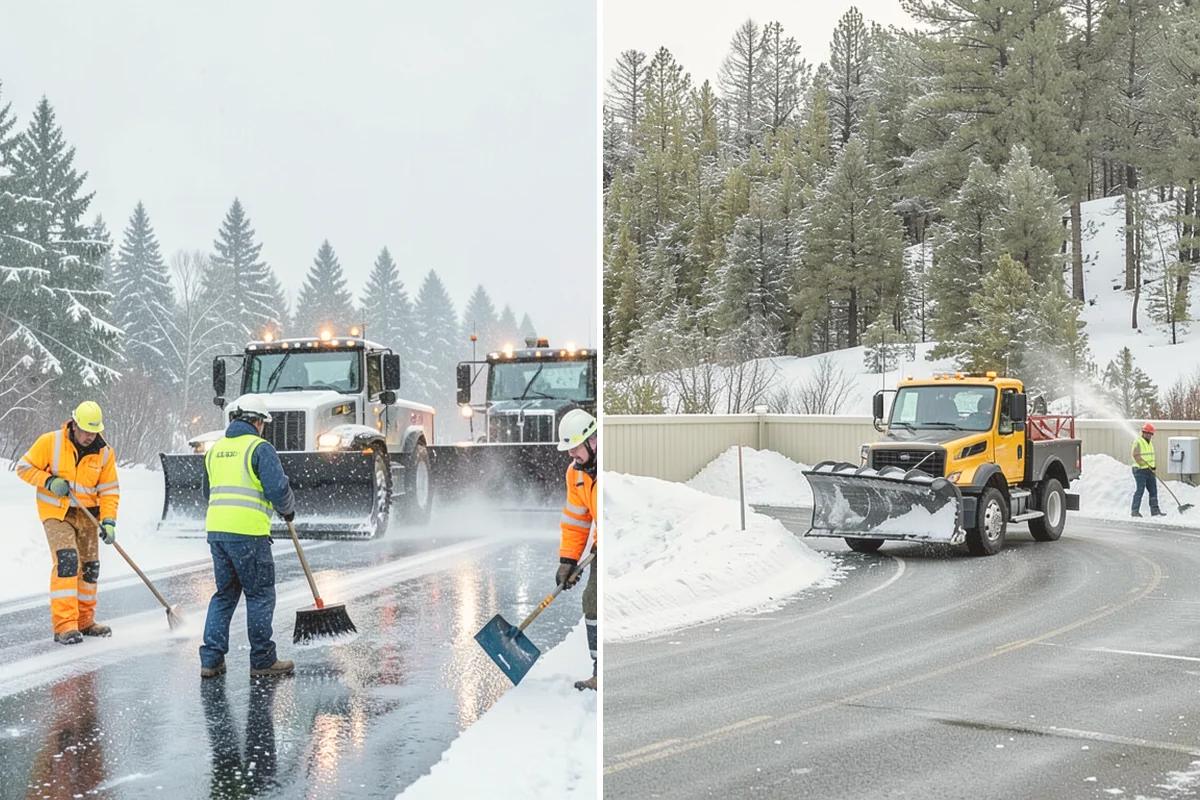 Restaurant Snow Removal in Lynnwood, Snohomish County, WA - Identify guest entrances, patio areas, and delivery access