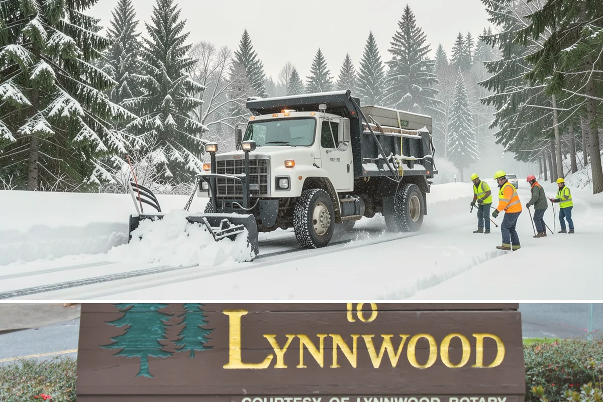 Restaurant Snow Removal in Lynnwood, Snohomish County, WA - Restaurants need attentive service during December and January evenings when cold nights ice over front walks right at dinner...