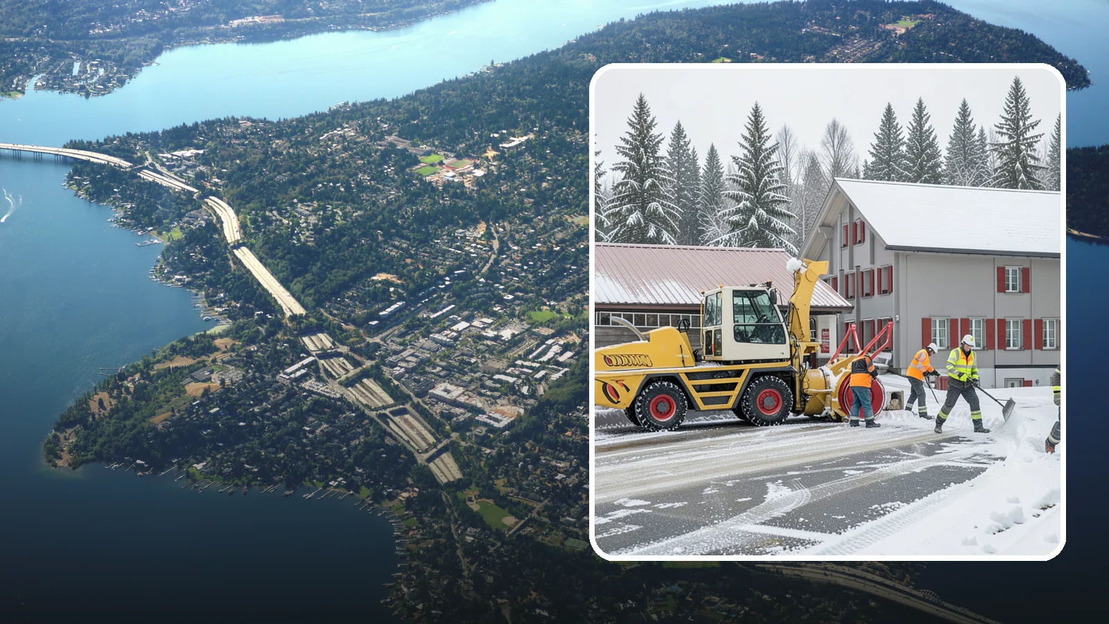 Restaurant Snow Removal in Mercer Island, King County, WA - Keep diners and delivery drivers moving safely by clearing your restaurant's lot, entrance, and patio during winter weather.