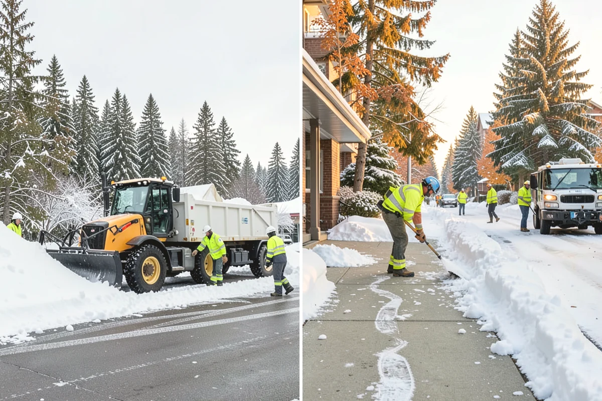 Restaurant Snow Removal in Mill Creek, Snohomish County, WA - Identify guest entrances, patio areas, and delivery access